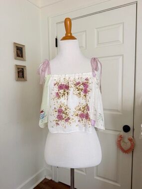 Hand Made Vintage Handkerchief Blouse